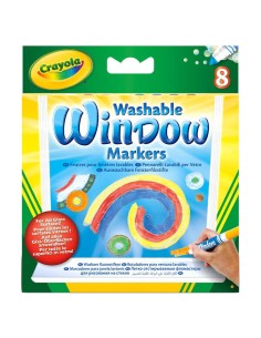 Blister 8 rotuladores para ventana lavables Crayola 2