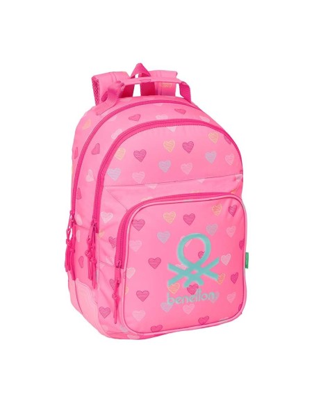 Mochila 42cm doble Benetton Heart