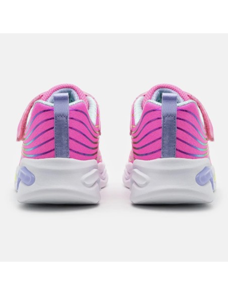 Deportiva luz Skechers Fuxia Wavy Beams (27A36)