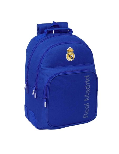 Mochila 42cm doble reforzada Real Madrid adaptable 3ª equipación 25/26