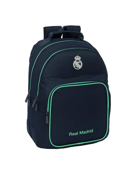 Mochila 42cm doble reforzada Real Madrid adaptable 2ª equipación 25/26