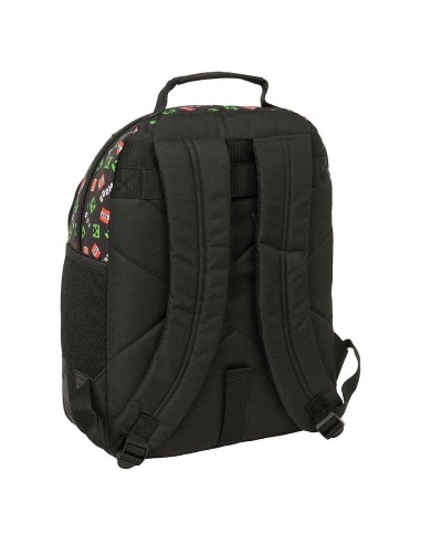 Mochila 42cm doble Minecraft adaptable 