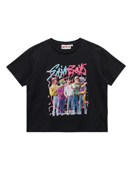 Camiseta mc Huntrix KPop Demon Hunters Saja Boys (6 a 14). 