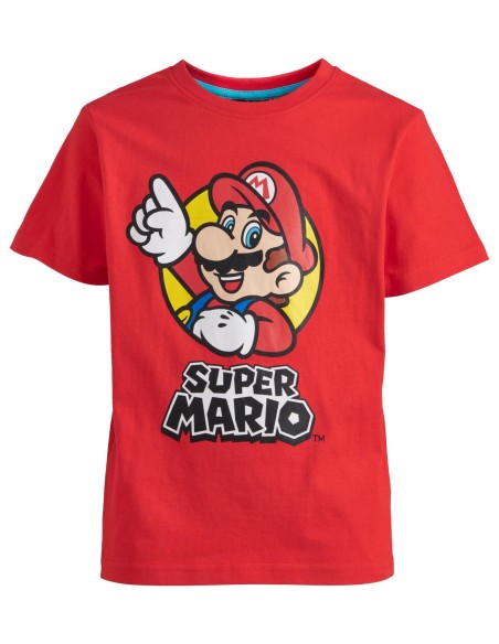 Camiseta mc Super Mario Bros algodón (3-10)