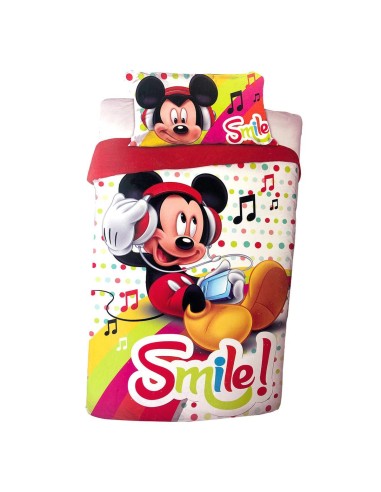 Funda nórdica micro Mickey 150x220 microfibra...