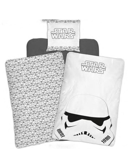 Funda nordica Star Wars cama 90cm Stormtrooper algodón