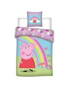 Funda nordica Peppa Pig cama 90cm microfibra 140X200CM