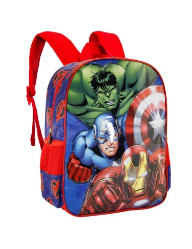 Mochila 31cm 3d Vengadores Go on 