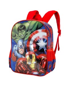 Mochila 31cm 3d Vengadores Go on  2