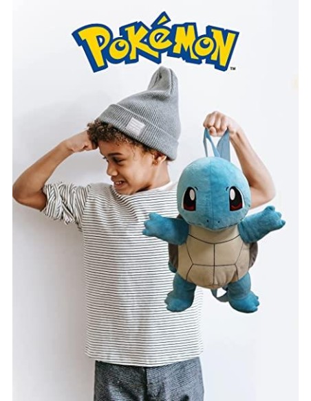 Mochila Peluche Squirtle Pokemon 36cm
