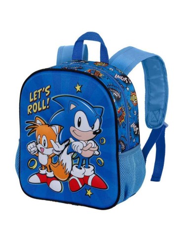 Mochila 31cm Lets Roll Sonic the Hedgehog 3D