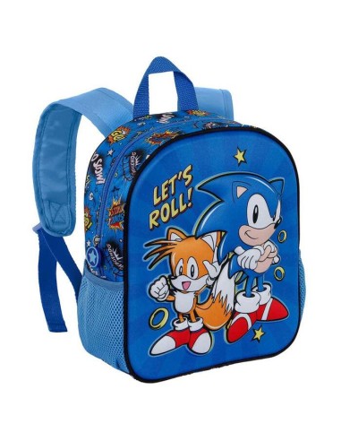 Mochila 31cm Lets Roll Sonic the Hedgehog 3D