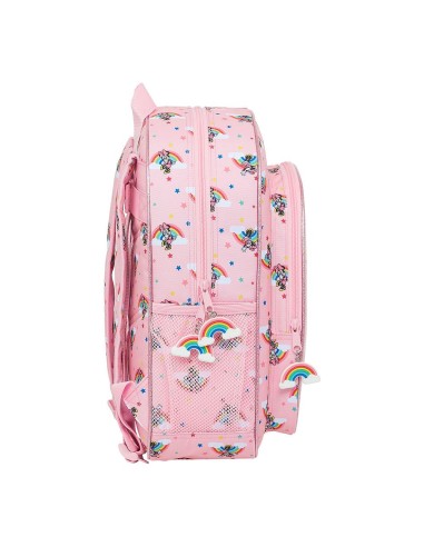 Mochila 38cm Minnie Mouse Rainbow adaptable...