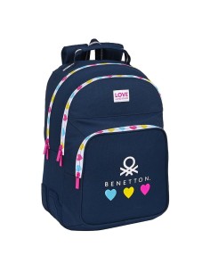 Mochila 42cm doble Benetton Love adaptable a carro