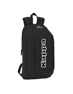 Mochila 39cm Kappa Black cremallera vertical