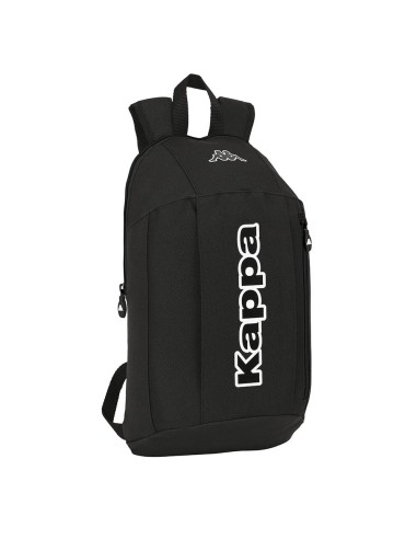 Mochila 39cm Kappa Black cremallera vertical