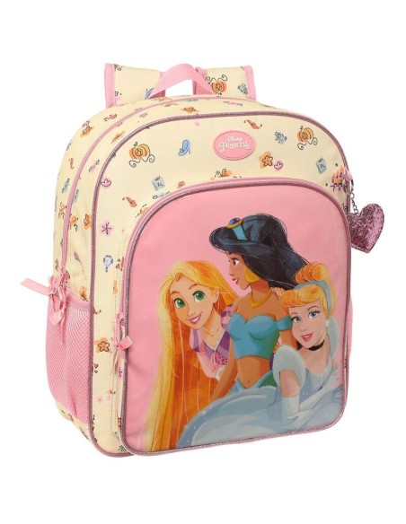 Mochila 38cm Princesas Magical adaptable a carro 