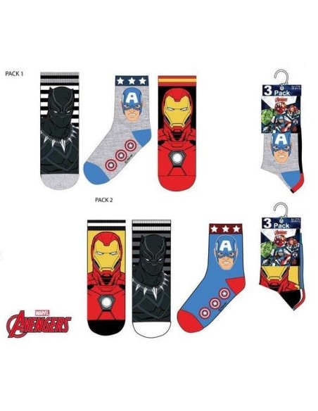 Pack 3 calcetines Vengadores HU0608 i21