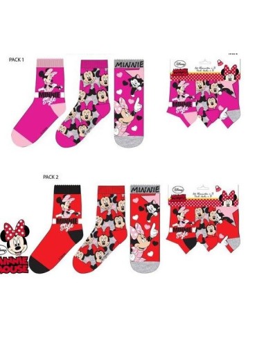 Pack 3 calcetines Minnie HU0631 i21