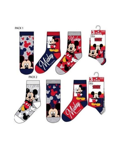 Pack 3 calcetines Mickey HU0607 i21