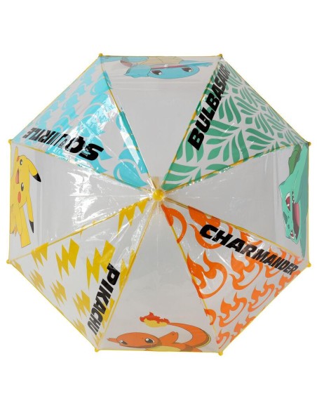 Paraguas manual burbuja transparente Pokemon diámetro 70cm