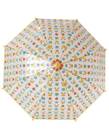 Paraguas manual transparente Pokemon diámetro 85cm