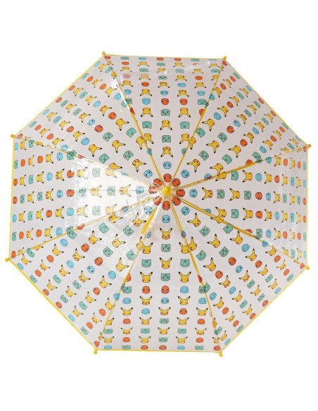 Paraguas manual transparente Pokemon diámetro 85cm