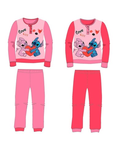 Pijama ml Stitch polar (ROJO/ROSA)