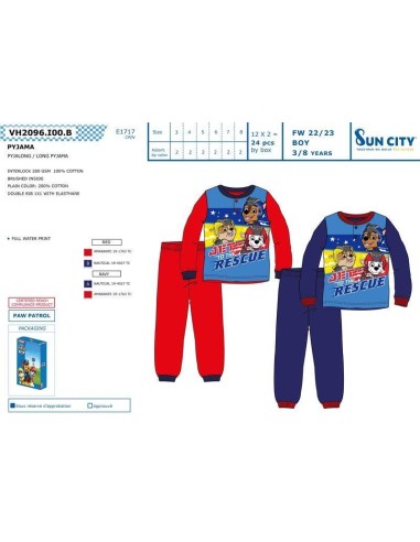Pijama ml Patrulla Canina VH2096 I22