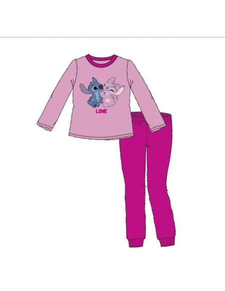 Pijama ml Stitch coralina HW7598