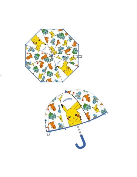 Paraguas automático Pokemon transparente 72cm diámetro