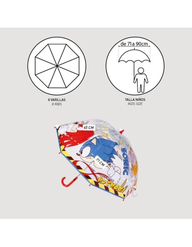 Paraguas manual Sonic diámetro 76cm
