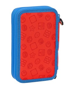 Plumier doble Super Mario 28pzas rojo 2