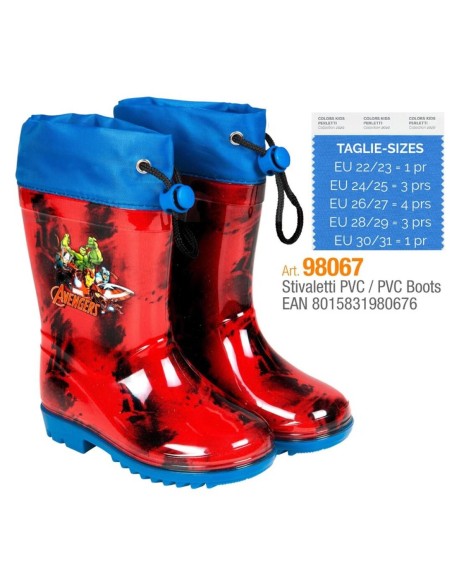 Botas agua PVC Vengadores