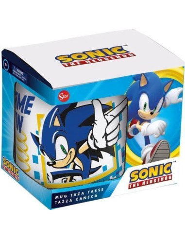 Taza cerámica 325ml Sonic Game on