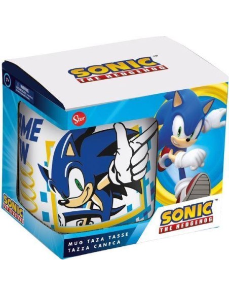 Taza cerámica 325ml Sonic Game on