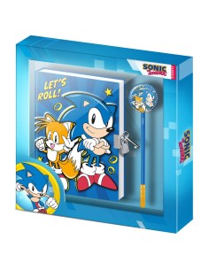 Set diario + boligrafo Lets Roll Sonic The Hedgehog