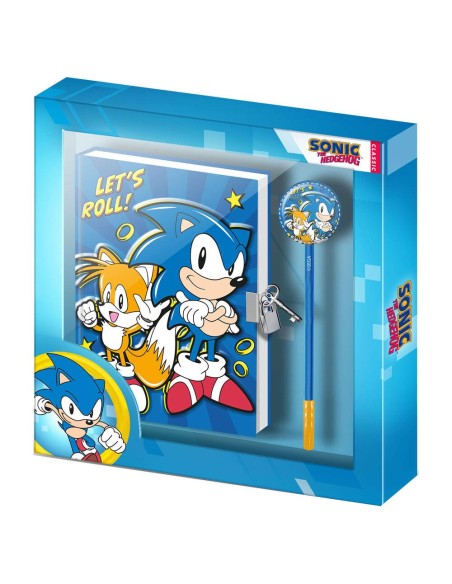 Set diario + boligrafo Lets Roll Sonic The Hedgehog