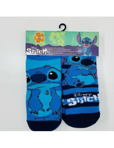 Set 2 calcetines antideslizantes Stitch marino 