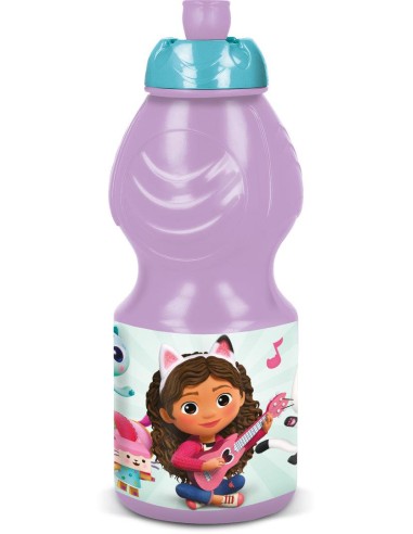Botella plástico 400ml Gabbys Dollhouse sport