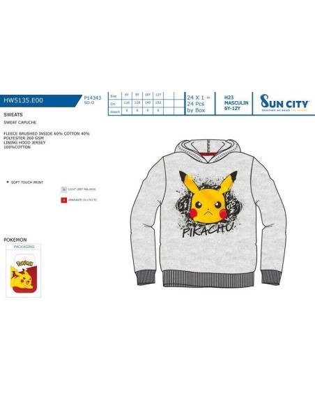 Sudadera capucha Pokemon HW5135.E00 I23
