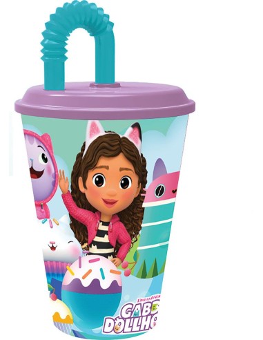 Vaso caña 430ml Gabbys Dollhouse