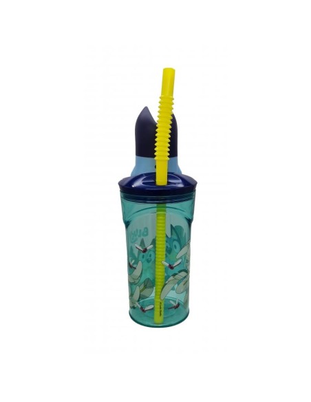Vaso figurita 3d 360ml Bluey