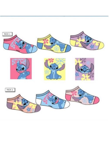 Calcetínes Stitch Pack de 3 EX0653 v24