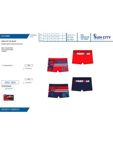 Bañador boxer Spiderman EX1888 v24
