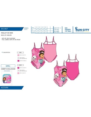Bañador niña Gabbys dollhouse EX1907 La casa de...