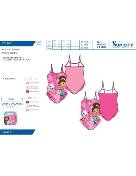 Bañador niña Gabbys dollhouse EX1907 La casa de Gabby v24