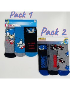 Calcetín Sonic Pack de 3  39135