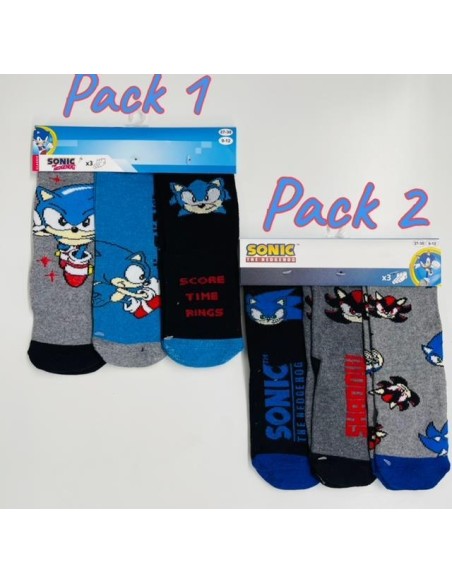 Calcetín Sonic Pack de 3  39135