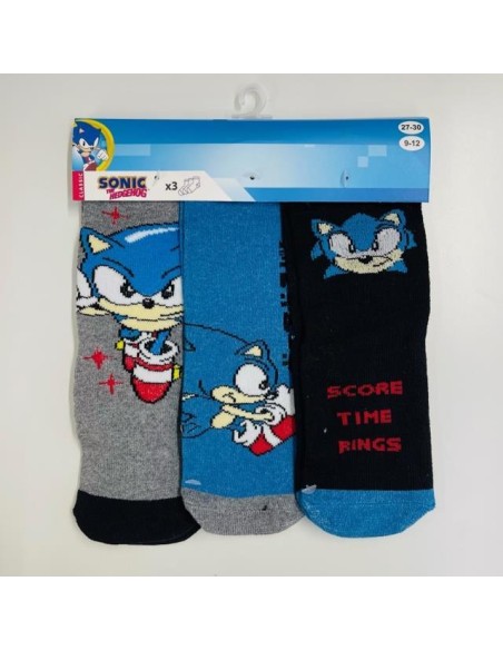 Calcetín Sonic Pack de 3  39135